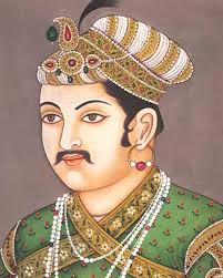 Portrait of Akbar the Great Akbar Shah diamond