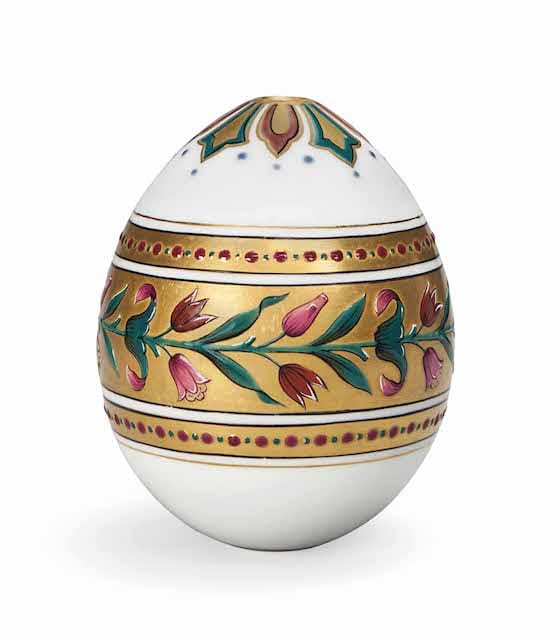 A Russian porcelain Easter egg