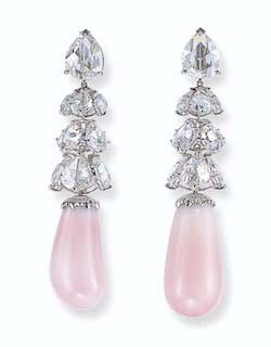 conch pearl earrings by fred leighton